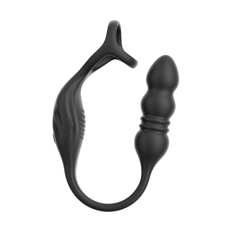 Bærbar Anal Thrusting Prostatamassager - 10 Vibrationer & Fjernbetjening