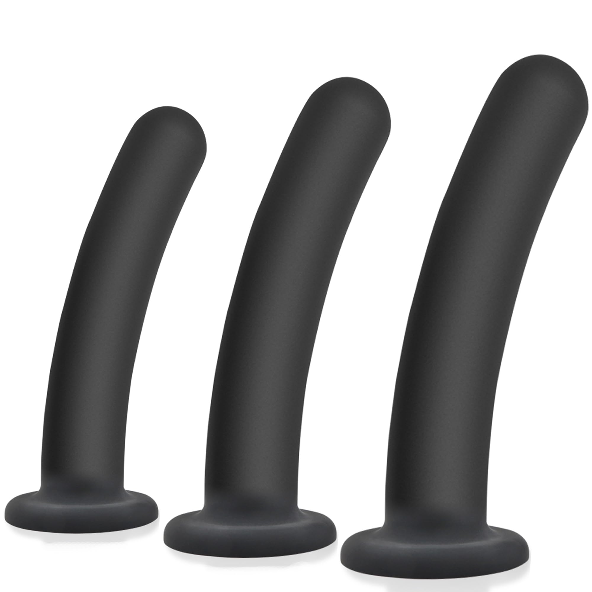 Silikone anal plug sæt med sugekop til prostata- og G-punktsleg