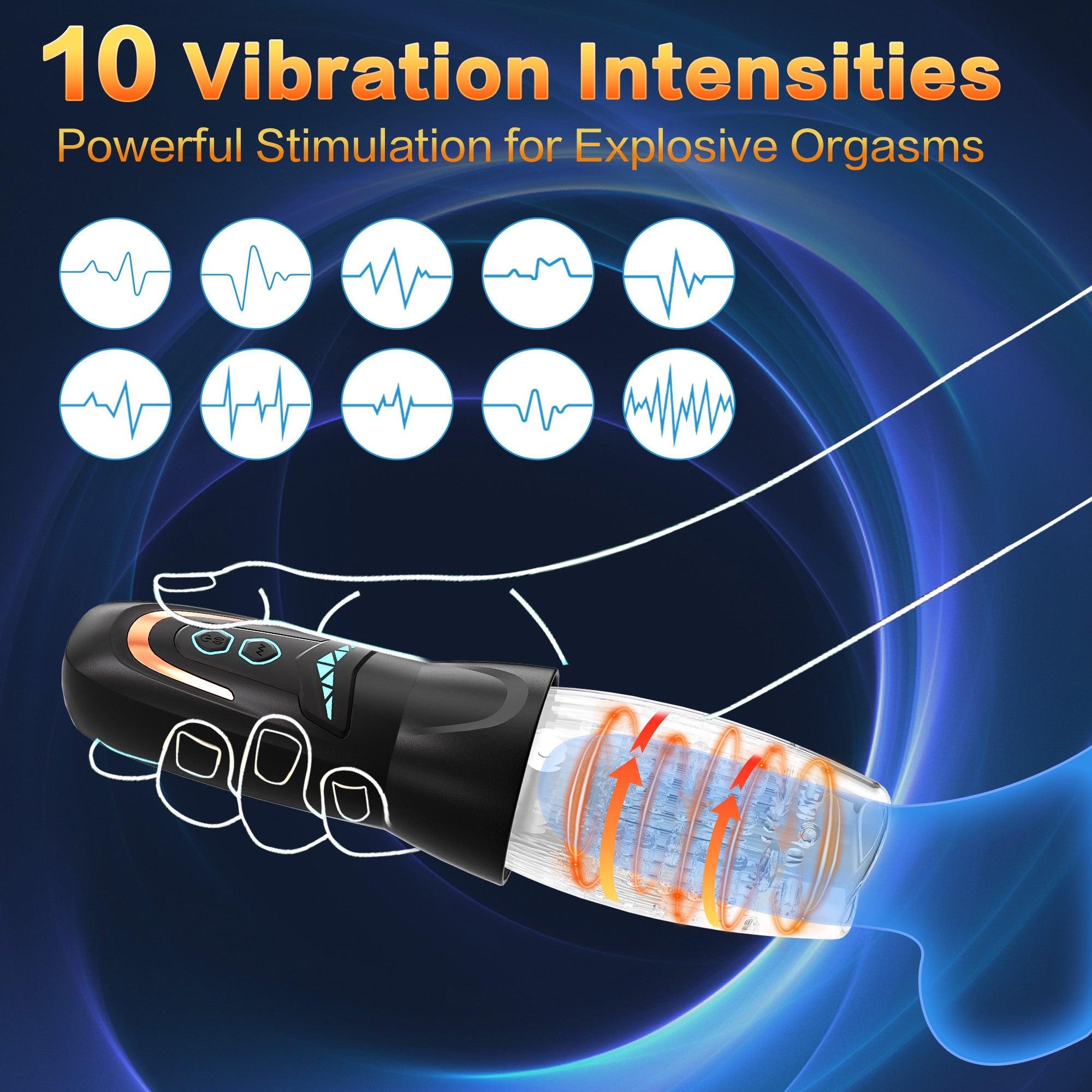 Automatisk Masturbator med Vibration & Rotation