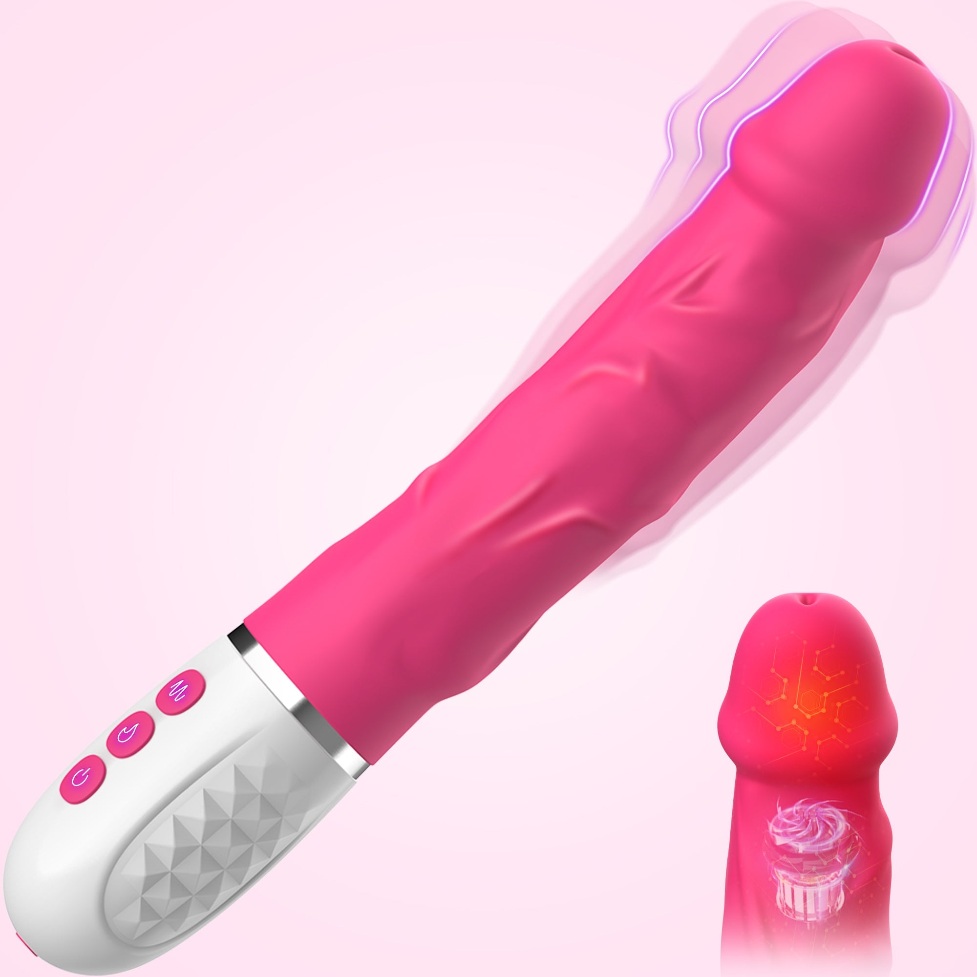 Dildo G spot Vibrator - Thrusting & Heating