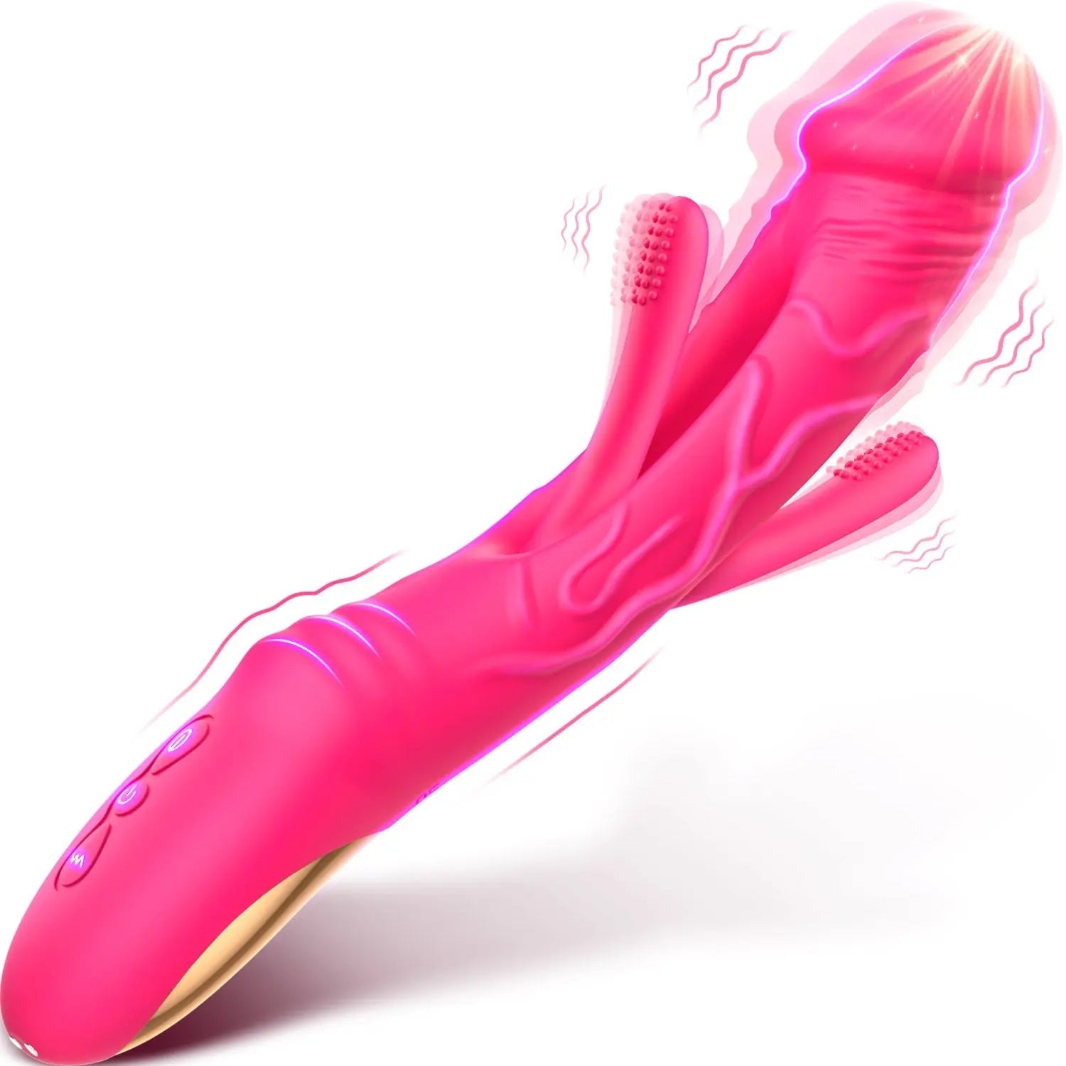 Flapping Dildo Vibrator med Vibration