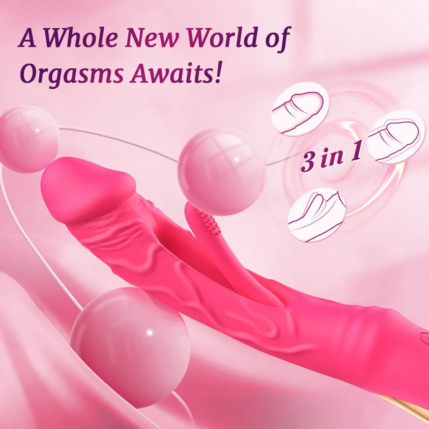 Flapping Dildo Vibrator with Vibration