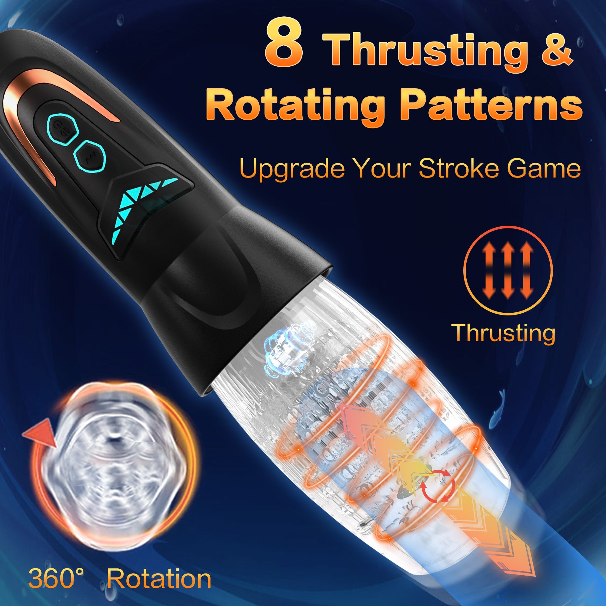 Automatisk Masturbator med Vibration & Rotation