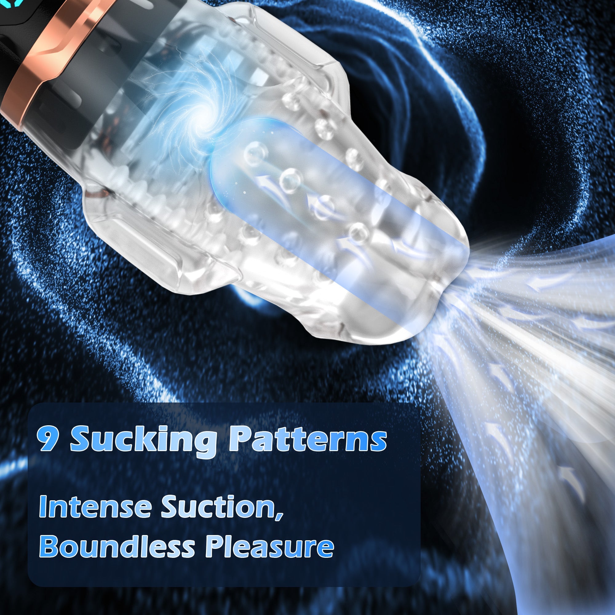 Multi-Functional Suction Masturbator with 10 Vibration Patterns