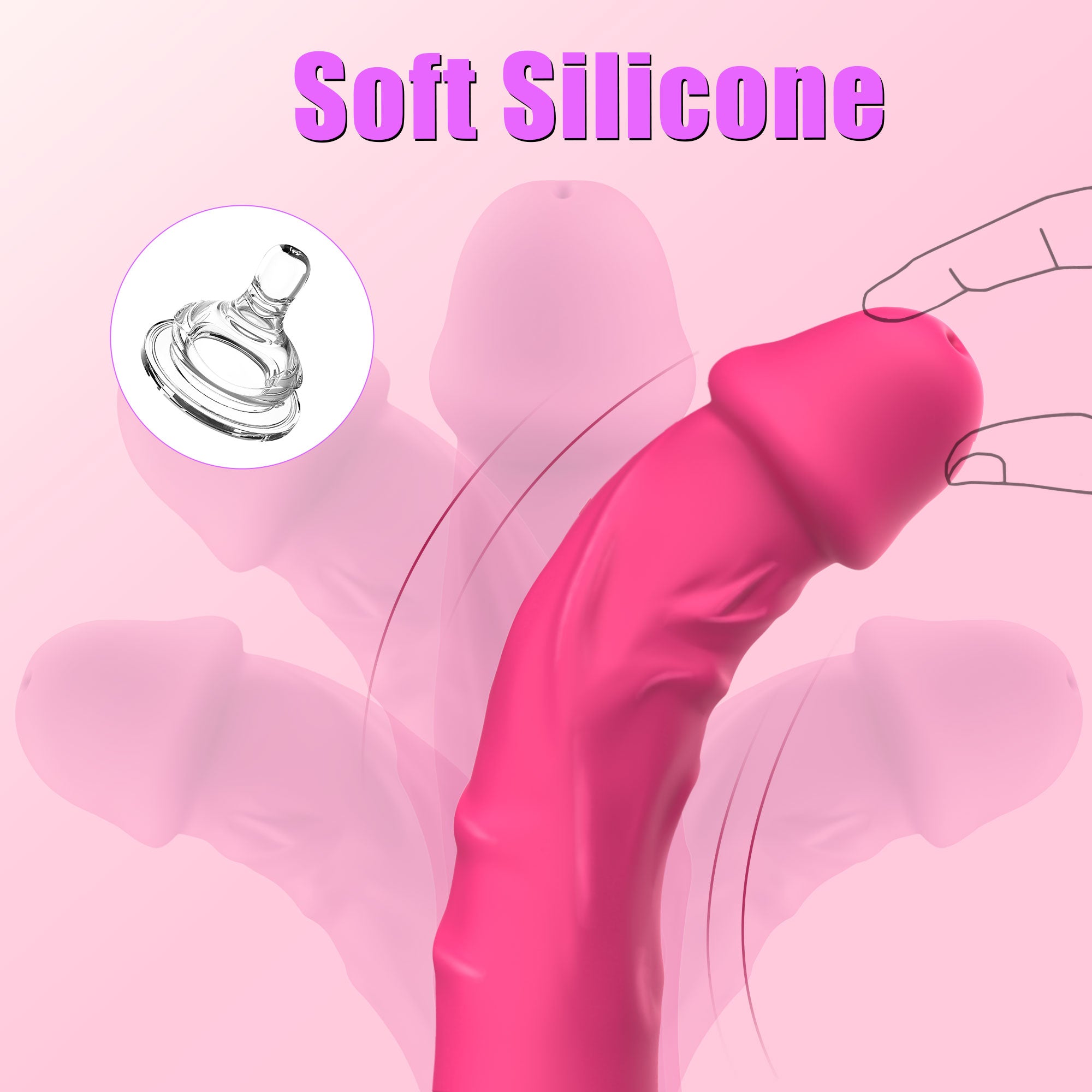 Dildo G spot Vibrator - Thrusting & Heating