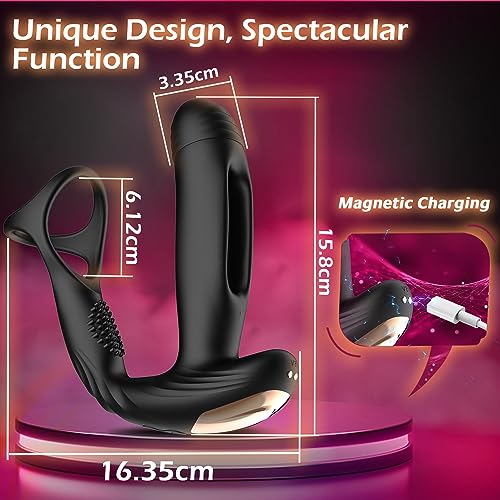 Flappende Anal Dildo Massager - Vibration & Penisring