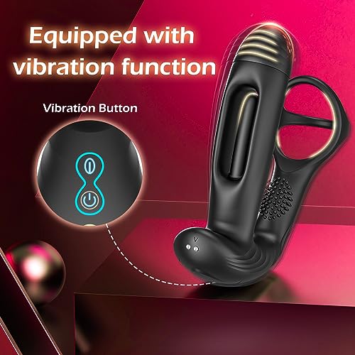 Flappende Anal Dildo Massager - Vibration & Penisring