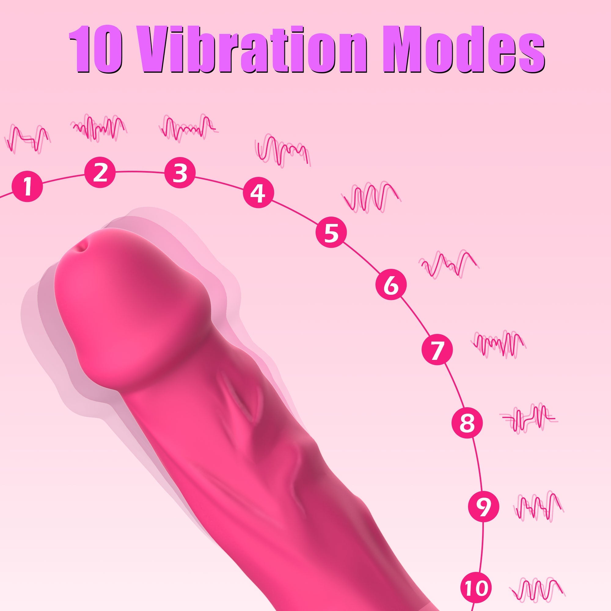 Dildo G spot Vibrator - Thrusting & Heating