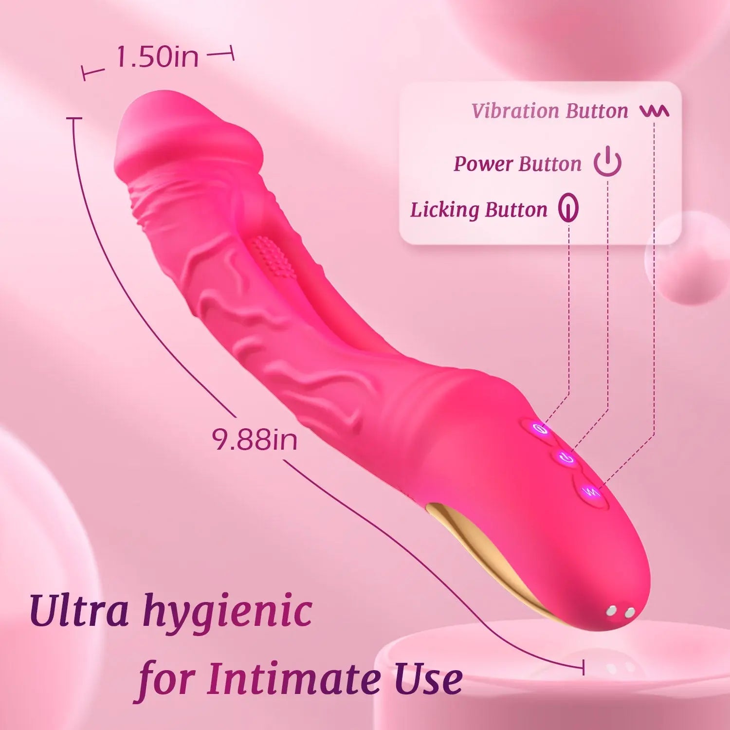 Flappende Dildo Vibrator med Vibration