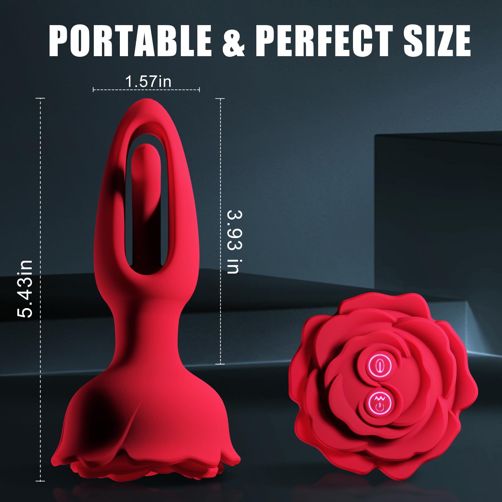 Rosebud Anal Vibrator - Flappende & Fjernbetjent