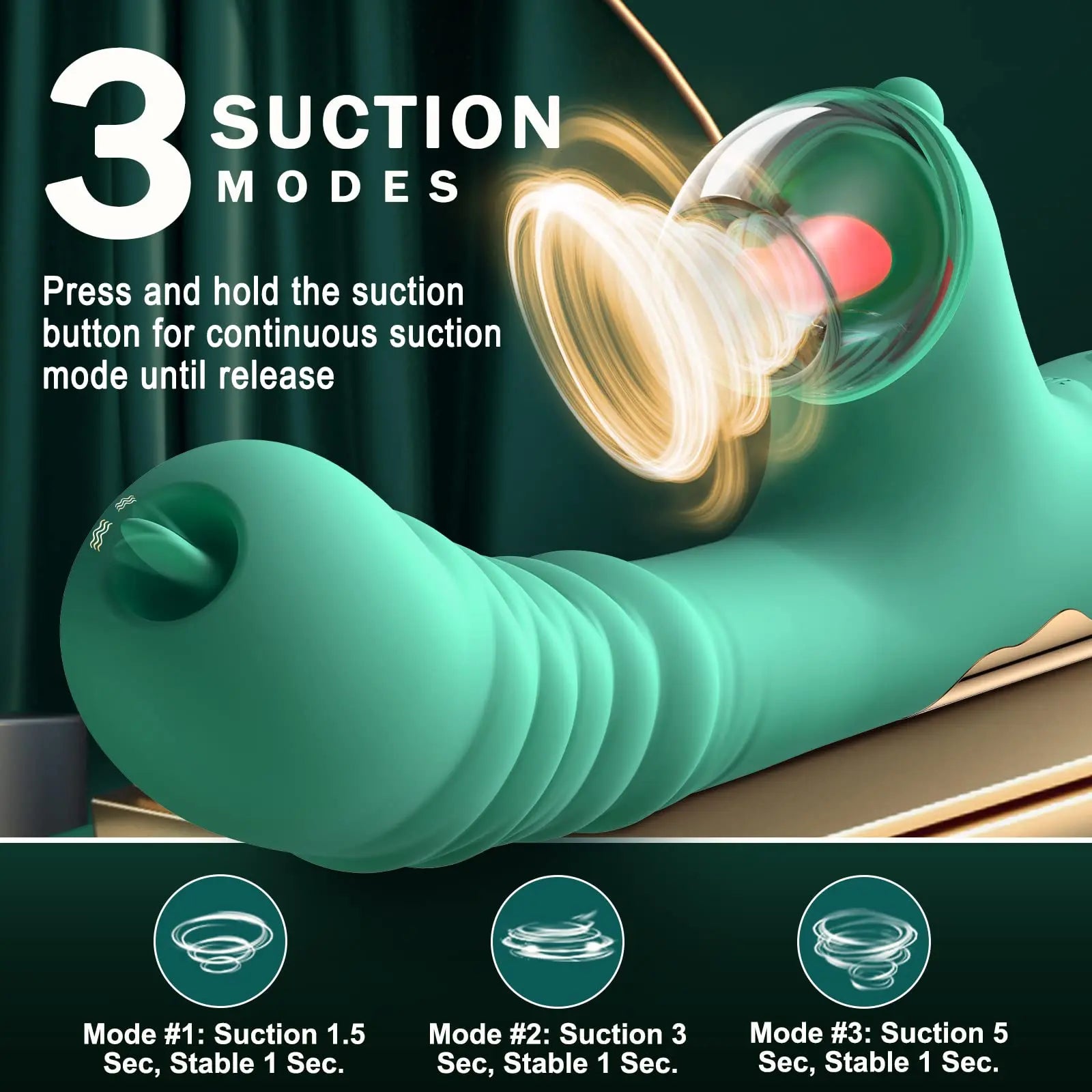 G-Spot Thrusting Vibrator with Suction and Vibration Functions