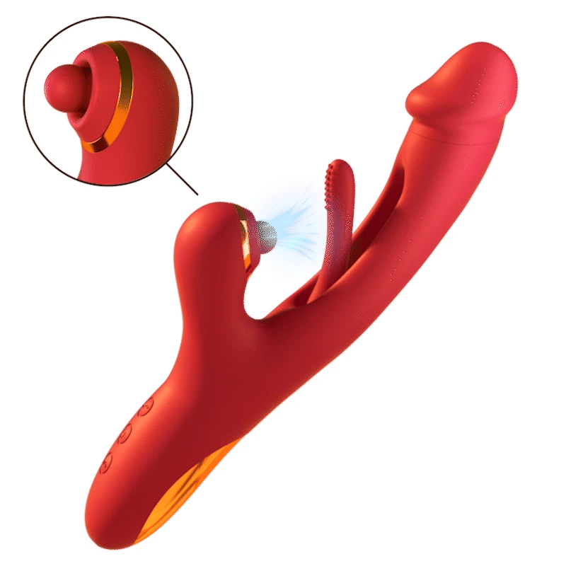 Flappende G-punkt Vibrator - Klitoris Bankende & Vibrationer