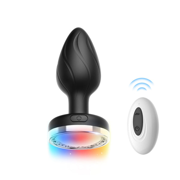 LED Anal Plug med Vibrationer