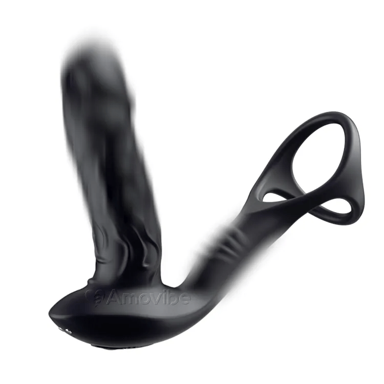 Vuggende Anal Dildo Massager - Vibration & Cock Ring