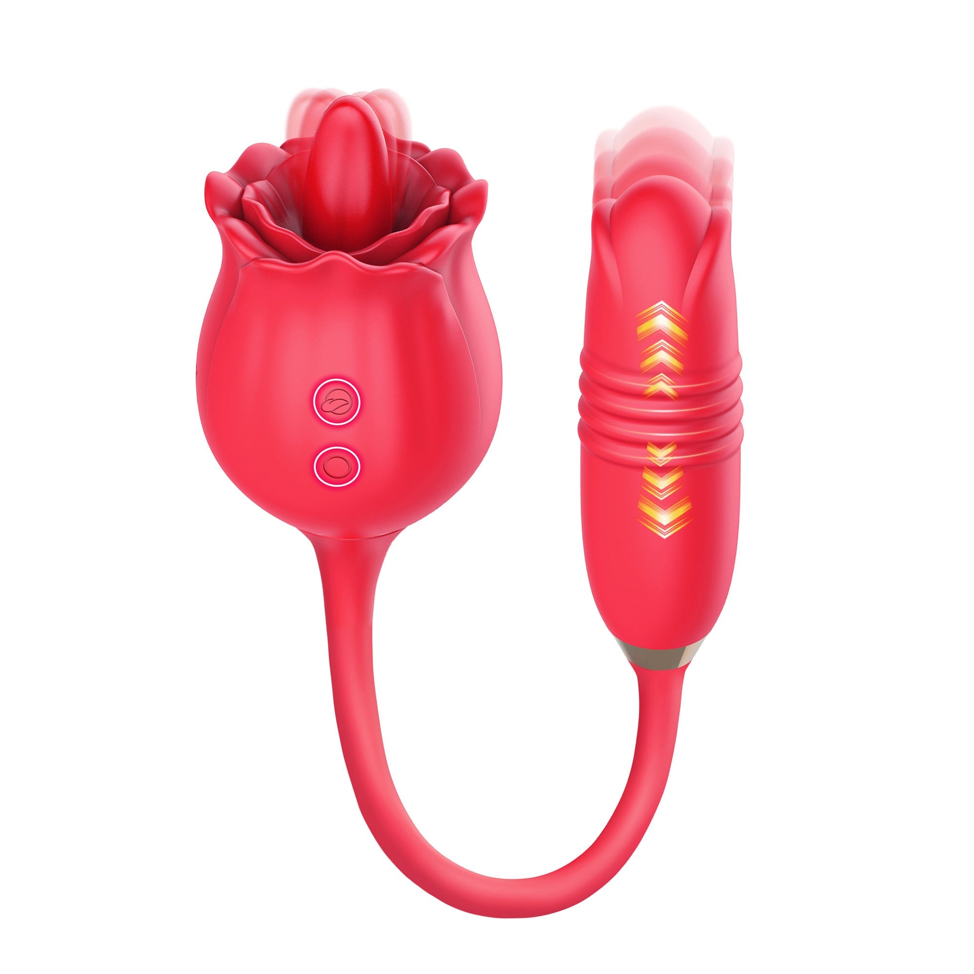 Rose Thrusting Vibrator - Vibrerende & Slikkende