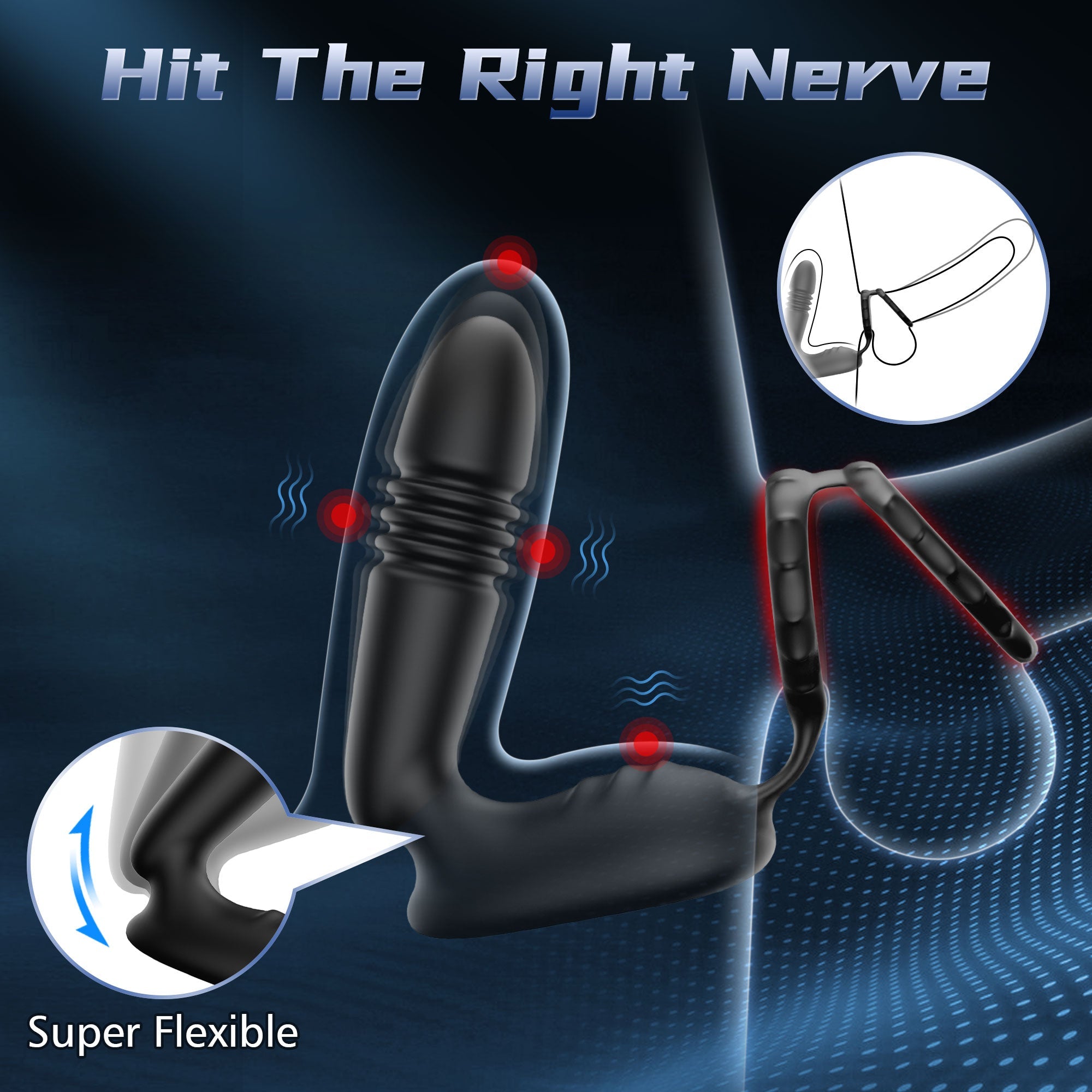 Thrusting Prostate Massager - Vibrating & App Controlled